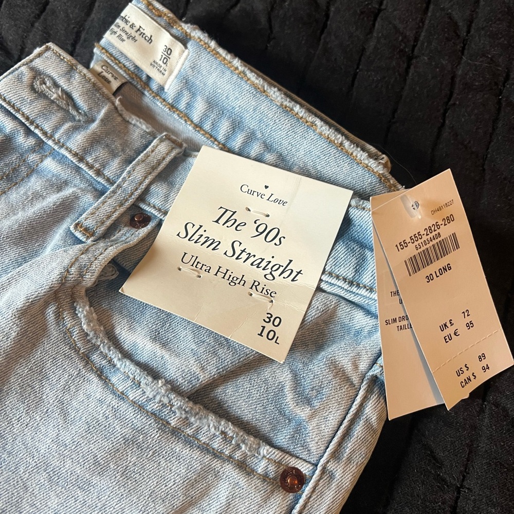 Light Blue Slim Straight Jeans